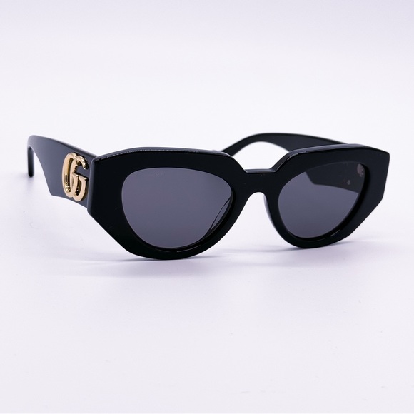 NEW GUCCI SUNGLASSES GG1421S 001 WOMEN BLACK  EYEWEAR GUCCI - Picture 5 of 13